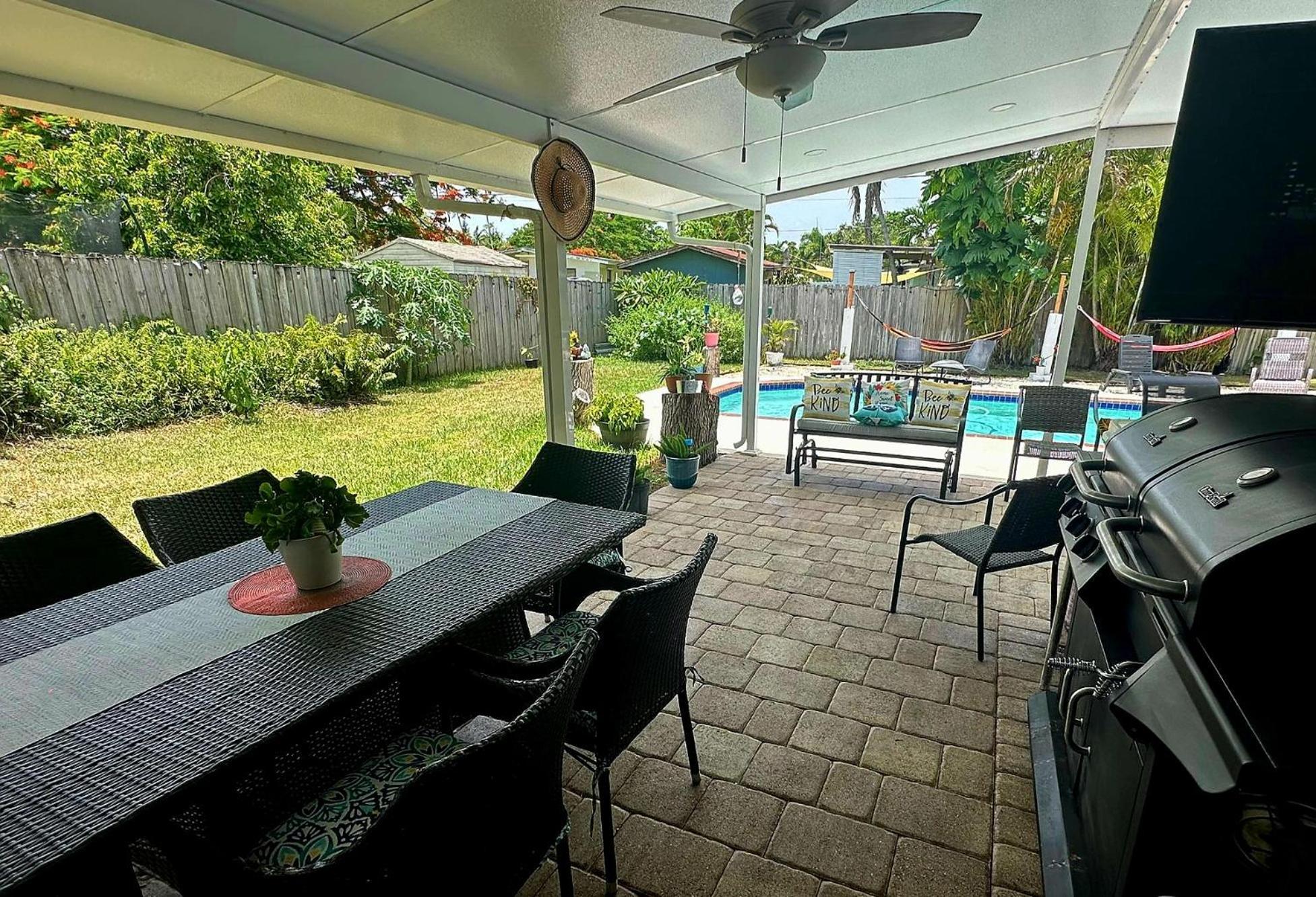 Pool House Resort Heated Swimming Pool Family Getaway Cutler Bay Exterior foto