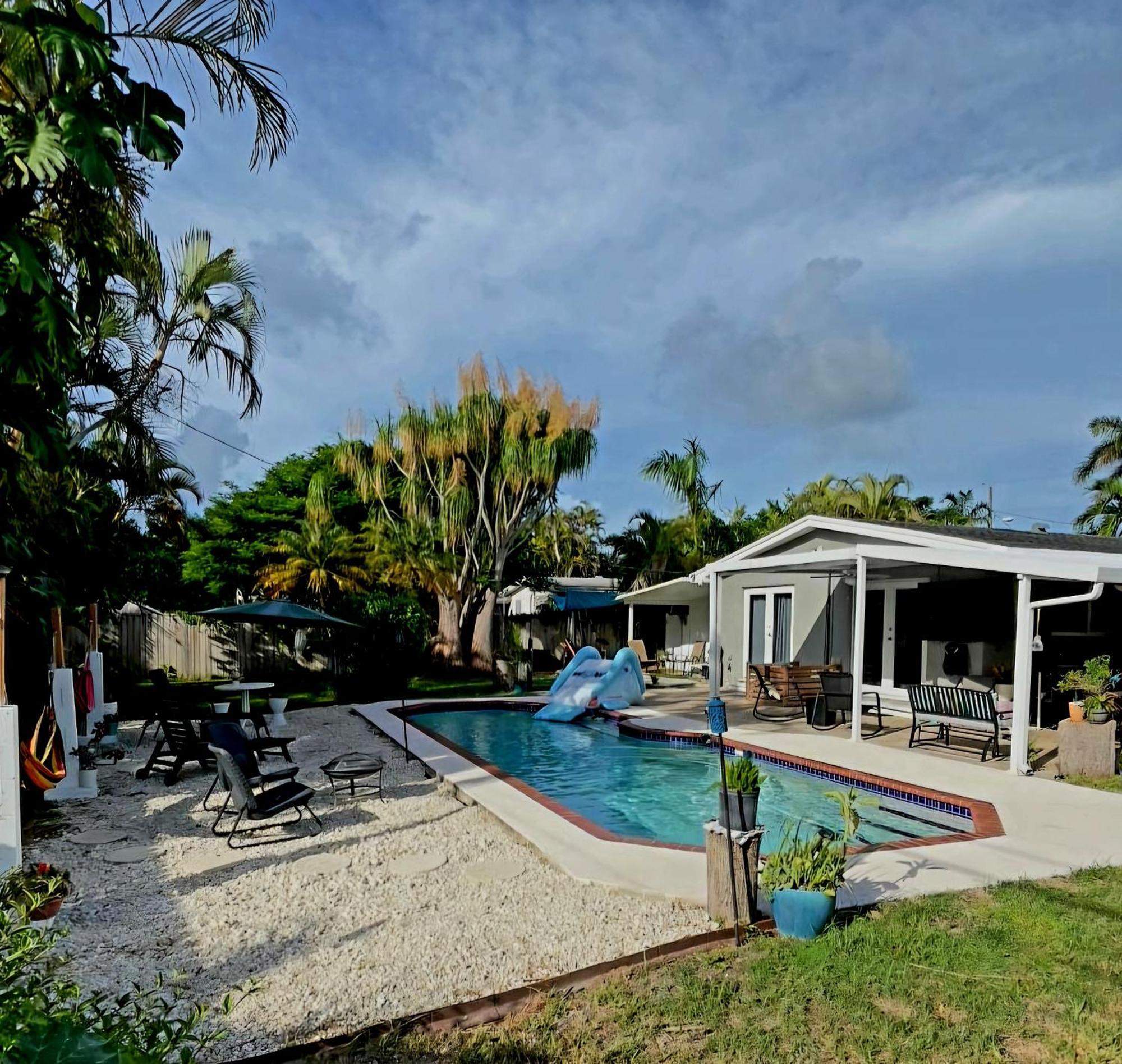 Pool House Resort Heated Swimming Pool Family Getaway Cutler Bay Exterior foto
